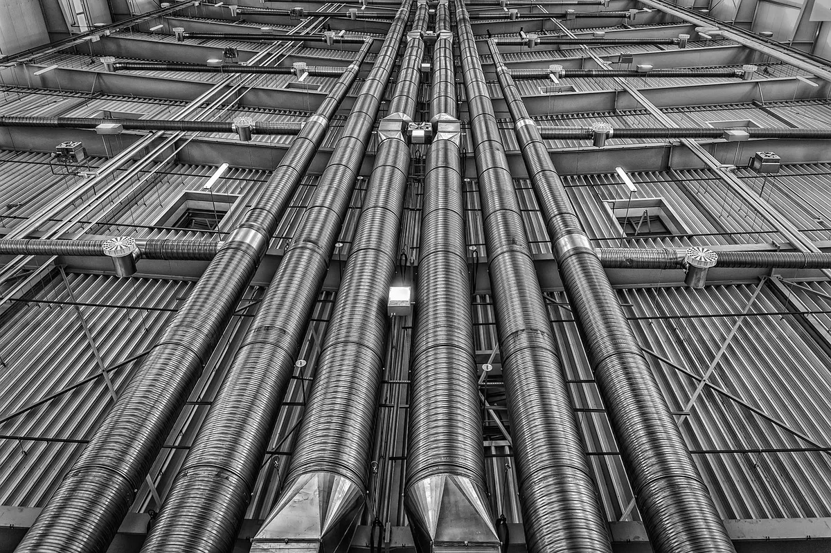 pipes, ventilation, metal, lines, heating, energy, industry, heat, air conditioning, black white, pipes, pipes, pipes, pipes, pipes, ventilation, ventilation, m